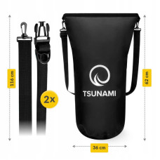 Гермомішок Tsunami Dry Pack 20 л водозахисний, чорний, код: P-5905973400015
