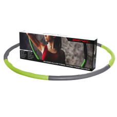 Обруч масажний Hula Hoop SportVida 100 см 1.2 кг Grey/Green, код: SV-HK0339