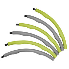 Обруч масажний Hula Hoop SportVida 100 см 1.2 кг Grey/Green, код: SV-HK0339