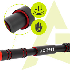 Турнік розсувний Actiget 72-105 см Black/Red, код: ACT0168