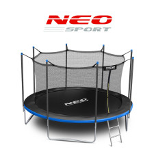 Батут Neo-Sport з внутрішньою сіткою 13 футів 404 см чорно-синій, код: NS-13W241-IN