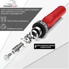 Скакалка швидкісна на підшипниках PowerPlay червона, код: PP_4208_Red