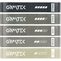 Набір резинок для фітнесу Gymtek 0,5-30кг сірий, код: 5905884426708