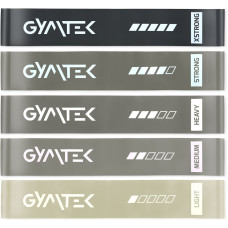 Набір резинок для фітнесу Gymtek 0,5-30кг сірий, код: 5905884426708