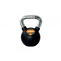 Гиря LiveUp Rubber Kettel Dumbell 16 кг, чорний, код: 6951376138757