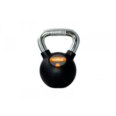 Гиря LiveUp Rubber Kettel Dumbell 16 кг, чорний, код: 6951376138757