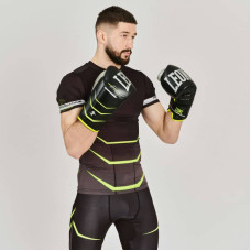 Боксерські рукавички Leone Revo Performance Fluo 12 ун, чорний, код: 500196-RX