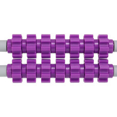 Масажер-палка роликовий FitGo Massager Bar 14 масажерів, 550х100 мм, фіолетовий, код: FI-6198-S52