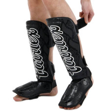 Захист гомілки та стопи для єдиноборств Fairtex Rexion L, чорний, код: F-033A_LBK