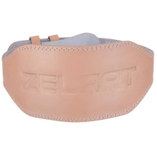 Пояс атлетичний шкіряний Zelart ширина 15см XXL оранжевий, код: SB-165101_XXL-S52