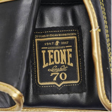 Боксерські рукавички Leone Italy Black 12 ун, чорний, код: 500084-RX
