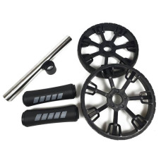 Ролик для преса EasyFit BLM подвійний чорний EF-1356-EF