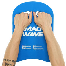 Дошка для плавання MadWave Cross 380x270x40 мм, синій, код: M072304_BL