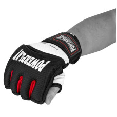 Рукавиці для MMA PowerPlay XL, чорні-білі, код: PP_3075_XL_Bl/White