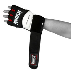 Рукавиці для MMA PowerPlay XL, чорні-білі, код: PP_3075_XL_Bl/White