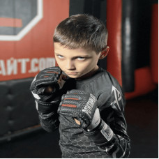 Рукавиці для MMA PowerPlay XL, чорні-білі, код: PP_3075_XL_Bl/White