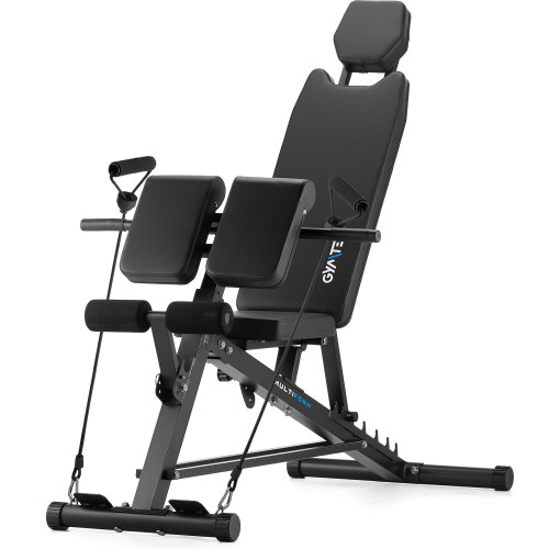 Лавка тренувальна Gymtek XL800 з еспандерами та партою Скотта, код: 5905884426999