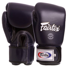 Рукавички боксерські шкіряні Fairtex 16 унцій, темно-синій, код: BGV1_16DBL