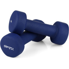 Гантелі для фітнесу неопренові Gymtek Queenfit 2х2кг темно-синій, код: 5907766665458