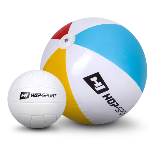 Батут Hop-Sport 10ft (305см) зелений з внутрішньою сіткою, код: 5902308210431
