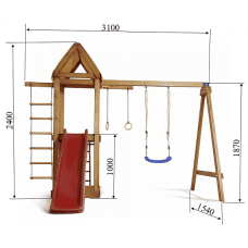 Дитячий ігровий комплекс PLAYBABY Babyland 3100х1800х2400 мм, код: Babyland-18