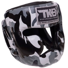Шолом боксерський з повним захистом шкіряна Top King Empower Camouflage XL камуфляж зелений, код: TKHGEM-03_XLG-S52