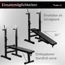 Лава для штанги Movit Fitness + набір гантелей 30 кг, код: M-11234009-IN