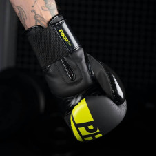 Боксерські рукавиці Phantom Apex Elastic Neon Black/Yellow 16 унцій, код: PHBG2300-16