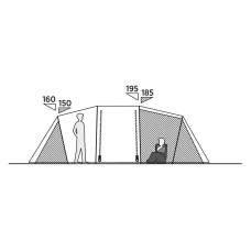 Намет шестимісний Easy Camp Leka Twin 6 (120492), код: 931554-SVA