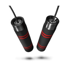 Скакалка з обтяжувачем Hop-Sport HS-F040JR чорна, код: 5902308217447