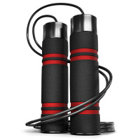 Скакалка з обтяжувачем Hop-Sport HS-F040JR чорна, код: 5902308217447