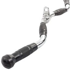 Ручка для верхньої тяги York Fitness 70см W-подібна з гумовими рукоятками, хром, код: 00014961361568