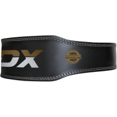 Пояс для важкої атлетики шкіряний RDX 6 M Black Gold, код: WBS-6RB-M