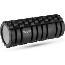 Масажний ролик Gymtek для йоги та фітнесу EVA 33х14см чорний, код: 5907766660149