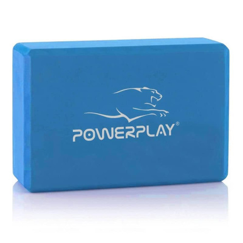Блок для йоги PowerPlay Yoga Brick, код: PP_4006_Blue_Yoga_Brick