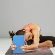 Блок для йоги PowerPlay Yoga Brick, код: PP_4006_Blue_Yoga_Brick