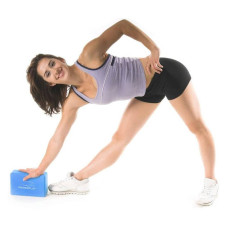 Блок для йоги PowerPlay Yoga Brick, код: PP_4006_Blue_Yoga_Brick