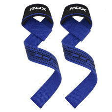 Лямки для тяги RDX S4 Gym Cotton Gel Straps Blue Plus, код: WAC-S4U+