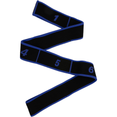 Резинка для фітнесу з петлями Gymtek Queenfit 86,5 х 4см чорно-блакитна, код: 5907766667919