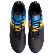Бутси футбольні Owaxx Juventus розмір 45 (30,5см), чорний-блакитний, код: A20214B_45BKN