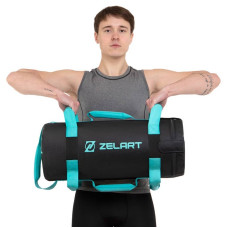 Мішок для кросфіту та фітнесу Zelart 20 кг, блакитний, код: TA-7825-20_N