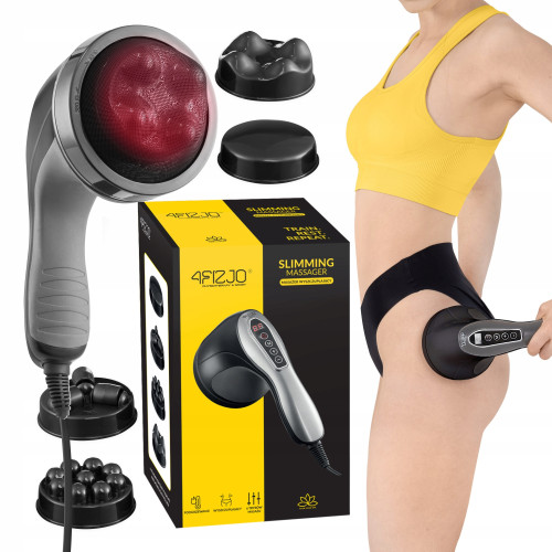 Ручний антицелюлітний масажер для тіла 4Fizjo Body Shaping 4 в 1, чорний, код: P-5907739319128