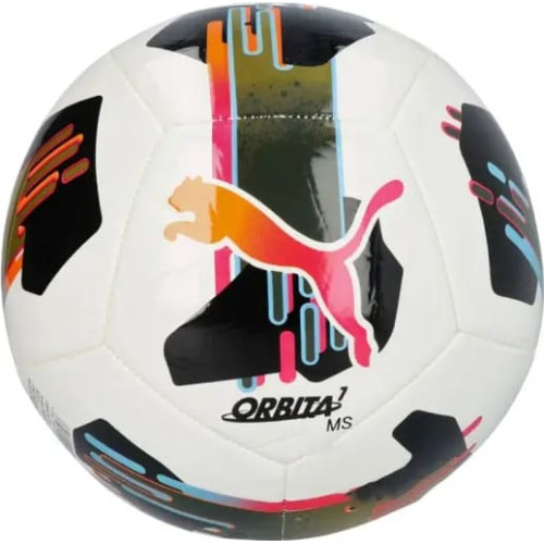 М'яч футбольний Puma Orbita 7 MS  084475-01 №5, білий-чорний-рожевий, код: 4067981505340