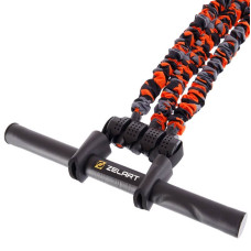 Еспандер латексний Zelart 35LB з ручками 3 джгута, код: FI-7836-35