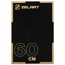 Пліобокс для кросфіту Zelart Wood Plyo Box 1шт, 60см, чорний, код: FI-4884-1