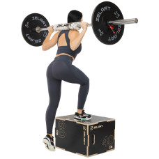 Пліобокс для кросфіту Zelart Wood Plyo Box 1шт, 60см, чорний, код: FI-4884-1