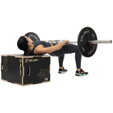 Пліобокс для кросфіту Zelart Wood Plyo Box 1шт, 60см, чорний, код: FI-4884-1
