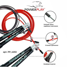 Скакалка швидкісна PowerPlay червона, код: PP_4202_Red