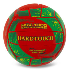 М'яч волейбольний Hard Touch Composite Leather №5, червоний-зелений, код: VB-4058_RG
