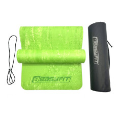 Килимок для йоги та фітнеса EasyFit PER Premium Mat + Чохол 1830х610х80 мм, салатовий, код: EF-1930-1-E-G-EF